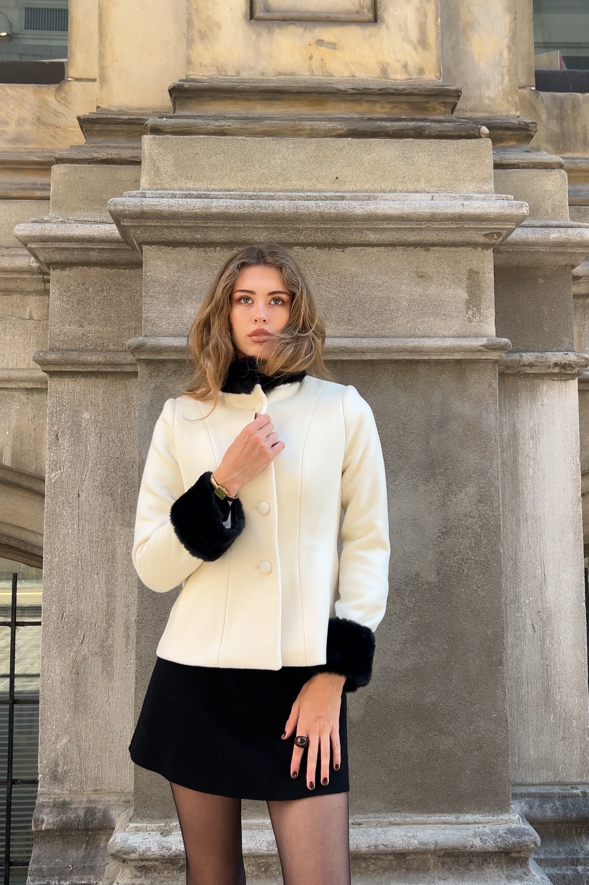 Faux Fur Attachment Black